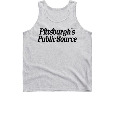 Pittsburgh's Public Source tank top, a Sport Grey Classic Unisex Tank Top
