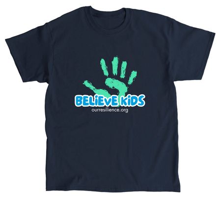 BELIEVE KIDS Adult Tops, a Navy Classic Unisex Tee
