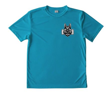 Feral Fit Canines Dock '26 Activewear, a Atomic Blue Youth Performance Tee