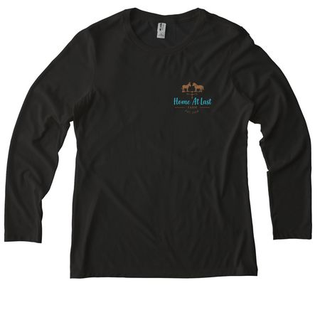 New 2025 logo&nbsp;, a Space Black Allmade Eco Triblend Women?s Long Sleeve Tee