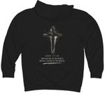 Not Of This World, a Black Midweight Pullover Hoodie (back-view)
