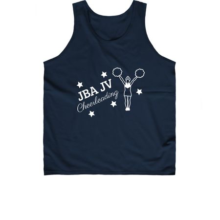 JV Cheerleader Shirt, a Navy Classic Unisex Tank Top