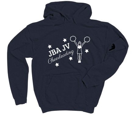 JV Cheerleader Shirt, a Navy Youth Pullover Hoodie