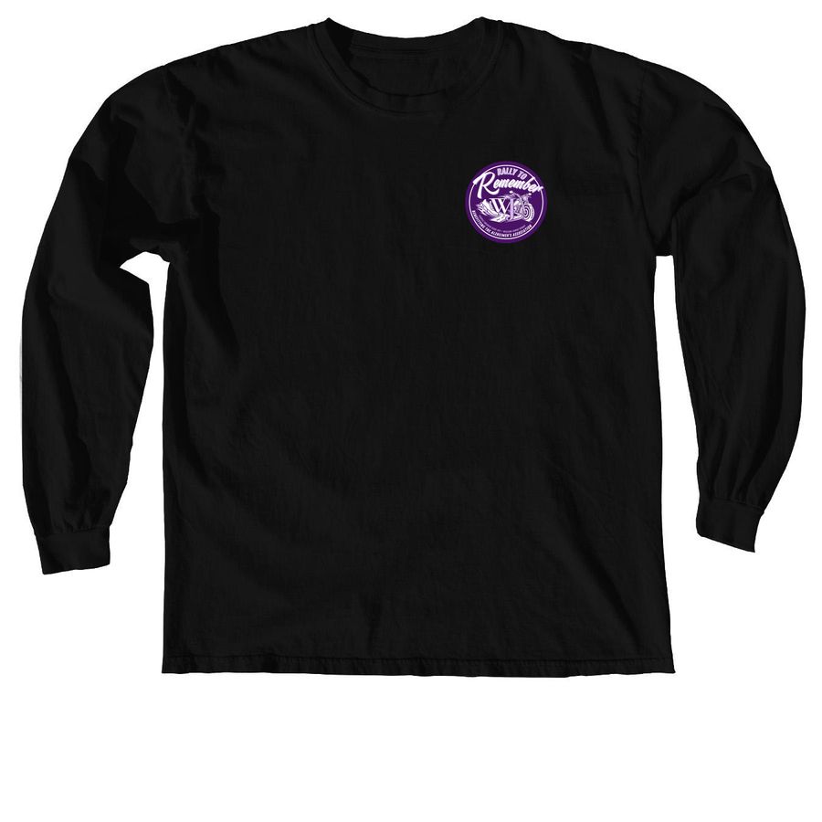 Rally to Remember!, a Black Comfort Colors Long Sleeve Tee