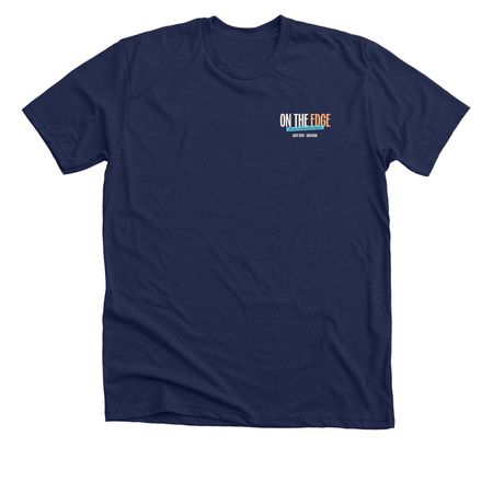 On The Edge 2026, a Solid Navy Blend Premium Unisex Tee