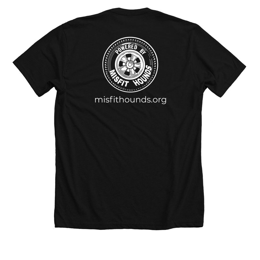 See-Crit, a Solid Black Blend Premium Unisex Tee (back-view)