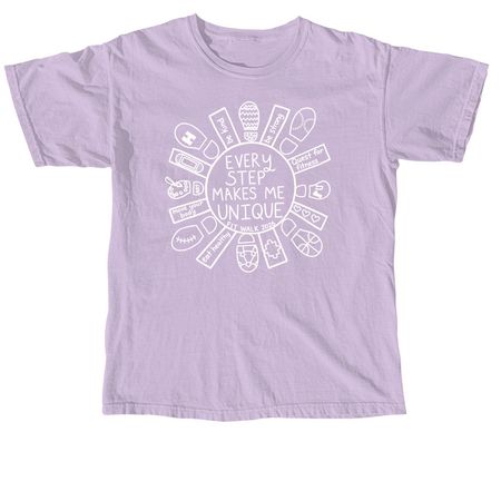 Fit Walk T-shirt-White design, a Orchid Comfort Colors Unisex Tee