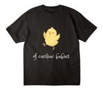 Mother goose&nbsp;, a Black Unisex Heavyweight Tee (back-view)