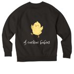 Mother goose&nbsp;, a Deep Black Allmade Organic CVC Crewneck Sweatshirt (back-view)