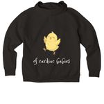Mother goose&nbsp;, a Deep Black Allmade Organic CVC Pullover Hoodie (back-view)