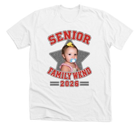 Giana, a Solid White Blend Premium Unisex Tee