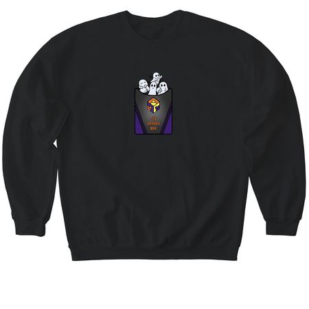 Spooky Crayon Box&nbsp;, a Black Softstyle Crewneck Sweatshirt