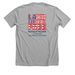Troopster | America's 250th, a Athletic Heather Premium Unisex Tee (back-view)