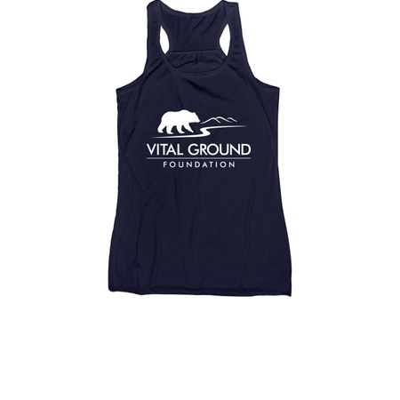Women's Racerback Tank Top, a Navy Women's Racerback