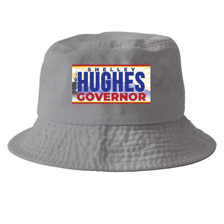 CHOOSE HUGHES Headwear, a Grey Printed Bucket Hat
