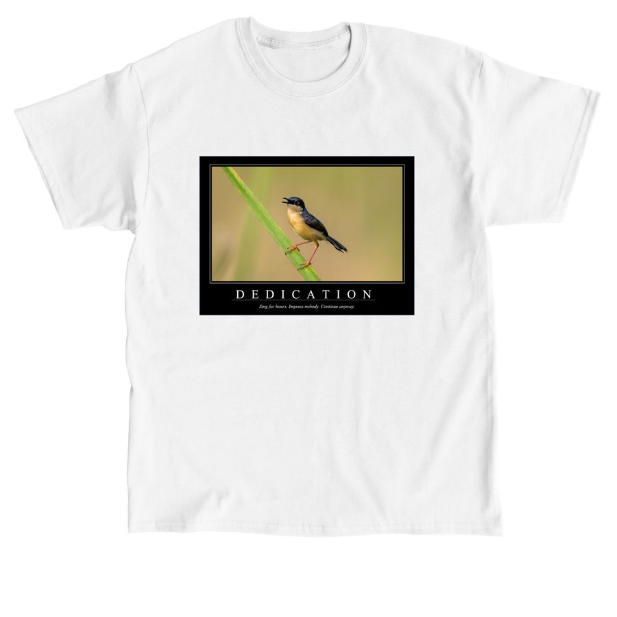 DEDICATION, a White Classic Unisex Tee