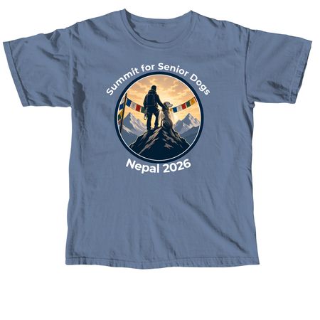 Summit for Senior Dogs, a Blue Jean Comfort Colors Unisex Tee