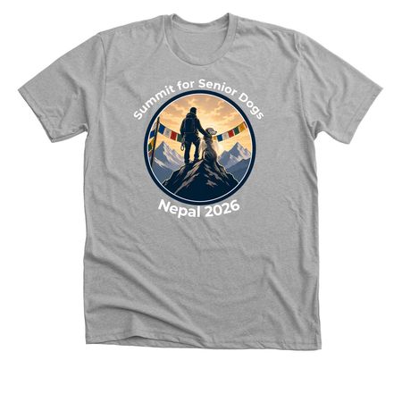 Summit for Senior Dogs, a Athletic Heather Premium Unisex Tee