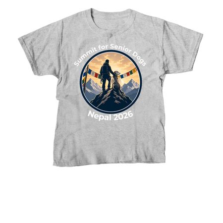 Summit for Senior Dogs, a Sport Grey Youth Unisex Tee