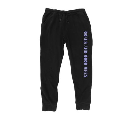 Goals & Good Vibes joggers, a Black Midweight Fleece Joggers
