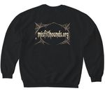 Ghost Poopers, a Black Softstyle Crewneck Sweatshirt (back-view)