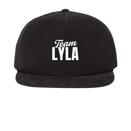 Team Lyla Hat Collection, a Black Printed Umpqua Snapback Cap