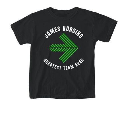 JAMES NURSING PELOTONIA 2026, a Black Comfort Colors Youth Tee