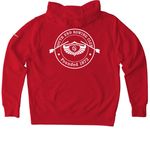 Catch the Spirit!, a University Red Nike Club Fleece Pullover Hoodie (back-view)