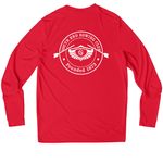 Catch the Spirit!, a True Red UV Performance Long Sleeve Tee (back-view)