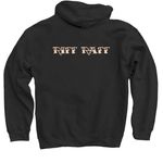 Riff Raff Irish Shirts, a Black Pullover Hoodie (back-view)