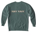 Riff Raff Irish Shirts, a Blue Spruce Comfort Colors Crewneck Sweatshirt (back-view)
