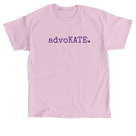 advoKATE., a Light Pink Classic Unisex Tee