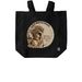 Northern Saw-whet Owl, a Black Recycled Cotton Tote Bag