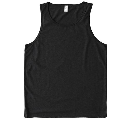 John 14:20 - (Back of Shirt), a Deep Black Allmade Eco Triblend Tank
