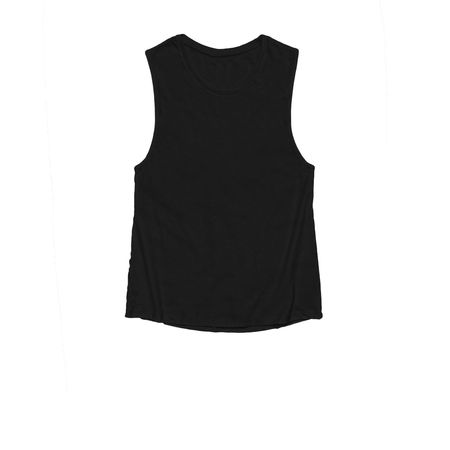 John 14:20 - (Back of Shirt), a Black Women's Muscle Tank