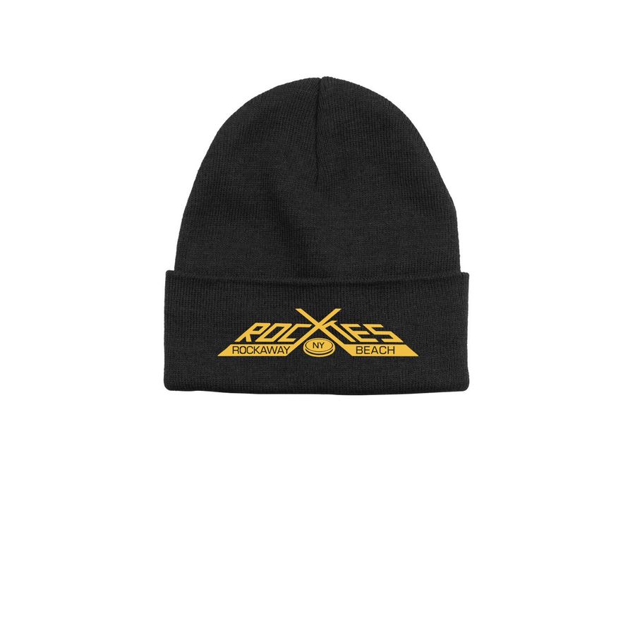 ROCKIES HAT, a Black Printed Base Camp Beanie