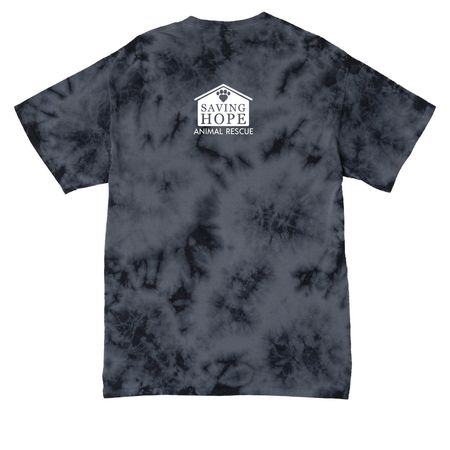 SHR Crystal TieDye, a Black Crystal Tie Dye Tee (back-view)