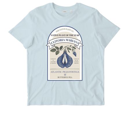 Clitoria Mariana: VA Native Plant of the Year, a Blue Ice Stanley/Stella Unisex Crafter Tee