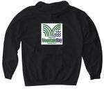 Mountain Bay Trail merchandise, a Black Gildan Softstyle Pullover Hoodie (back-view)
