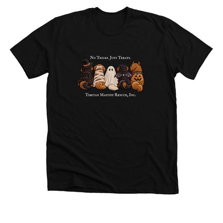 No Tricks. Just Treats., a Solid Black Blend Premium Unisex Tee
