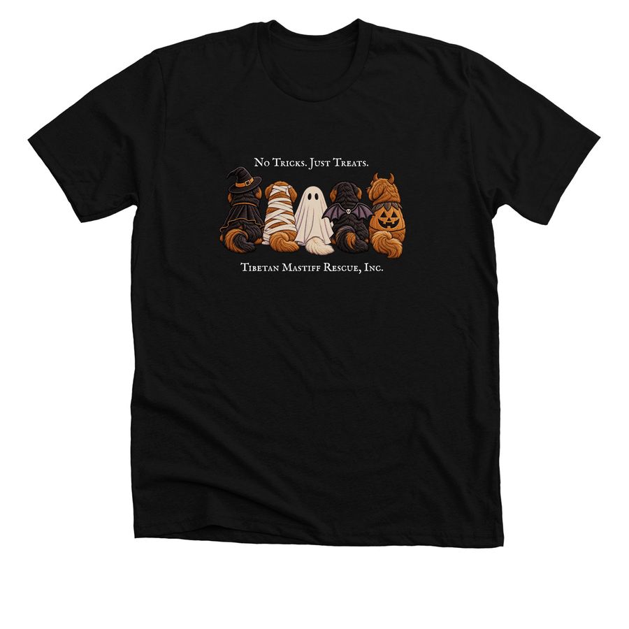 No Tricks. Just Treats., a Solid Black Blend Premium Unisex Tee