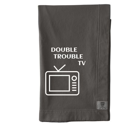 DOUBLE THE TROUBLE blanket, a Pepper Comfort Colors Blanket