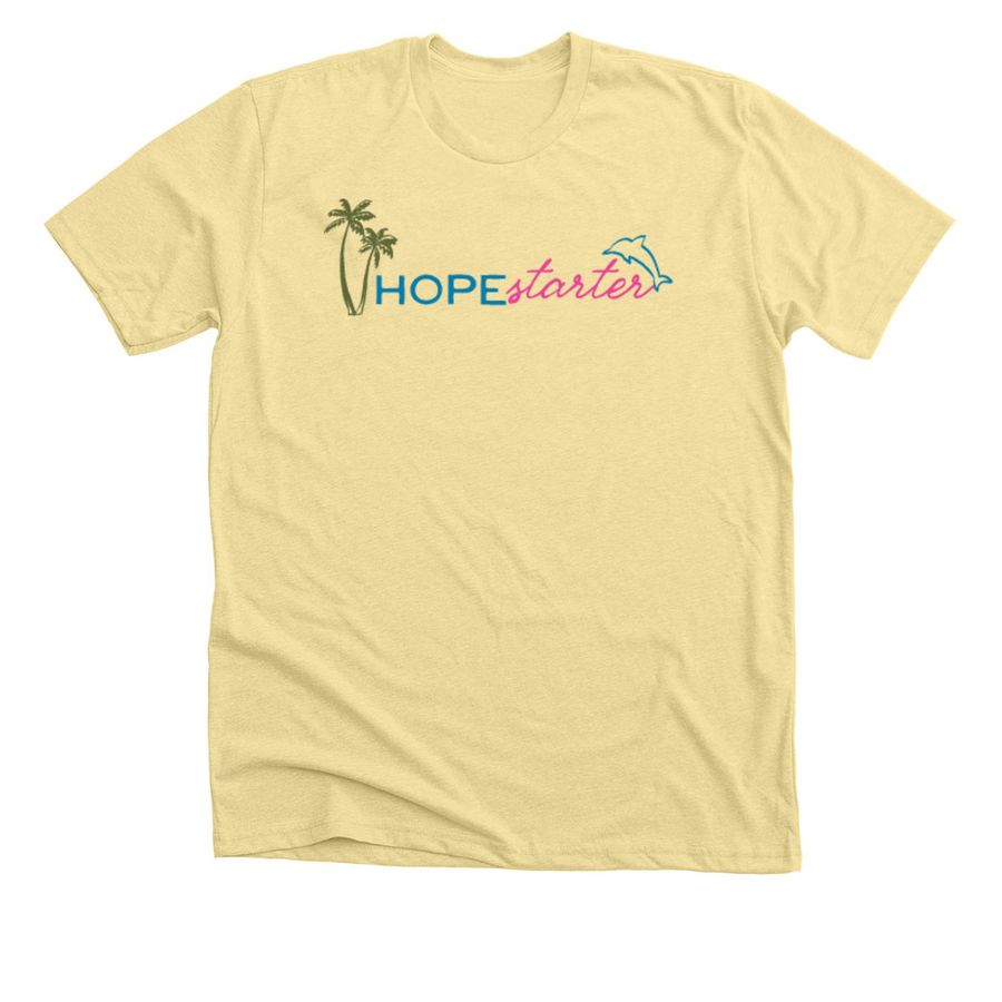 Tropical HopeStarter, a Heather French Vanilla Premium Unisex Tee