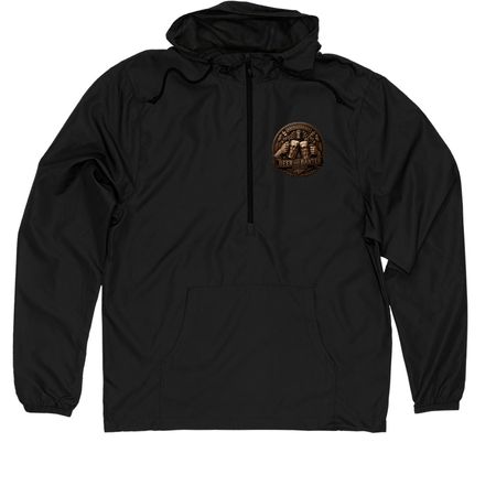 Windbreaker&nbsp;, a Black Quarter-Zip Windbreaker