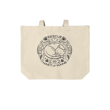 Spring Tote Bag, a Natural Cotton Canvas Tote Bag