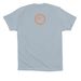 True Tee, a Light Blue Premium Cotton Tee (back-view)
