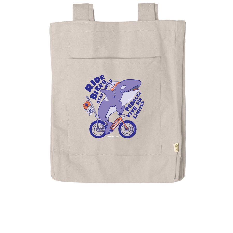 Ride Bikes, Stay Wild Tote, a Pumice Reclaimist Everywhere Tote Bag