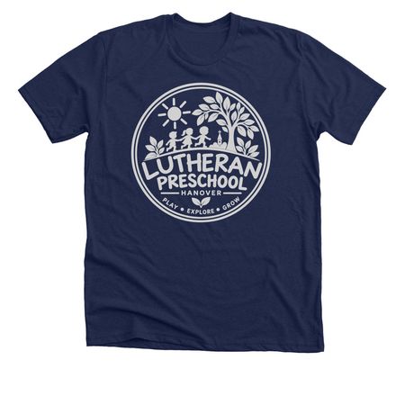 Family Gear- Gray Logo, a Solid Navy Blend Premium Unisex Tee