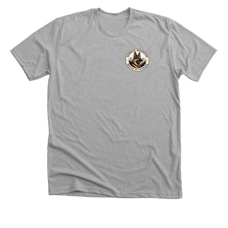 German Shepherd Rescue of CO, a Athletic Heather Premium Unisex Tee