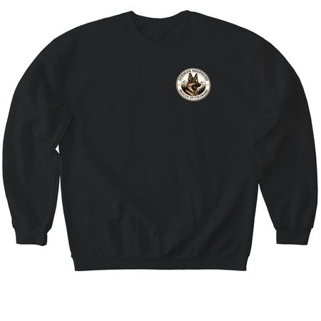 German Shepherd Rescue of CO, a Black Softstyle Crewneck Sweatshirt